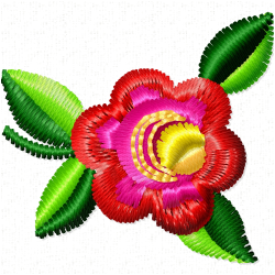 Flowers Embroidery Design 7